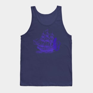 Pirates with snake ghost - blue Tank Top